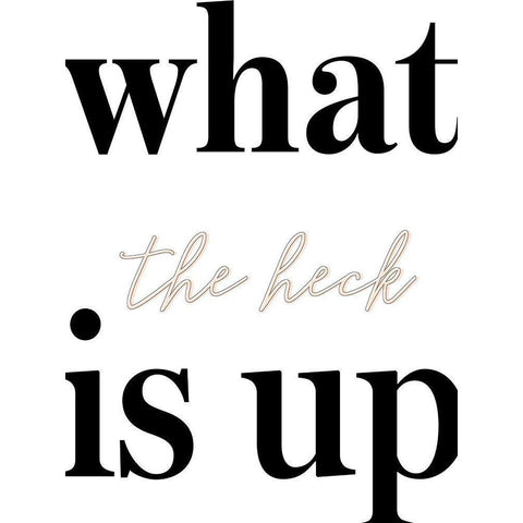 Whats Up II White Modern Wood Framed Art Print by Hambly, Anna