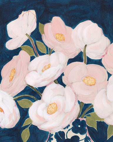 Florescence I White Modern Wood Framed Art Print with Double Matting by Popp, Grace