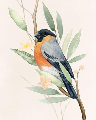 Tree Toppers I Black Ornate Wood Framed Art Print with Double Matting by Popp, Grace