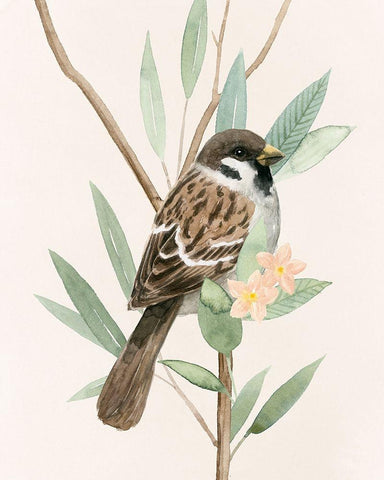 Tree Toppers II Black Ornate Wood Framed Art Print with Double Matting by Popp, Grace