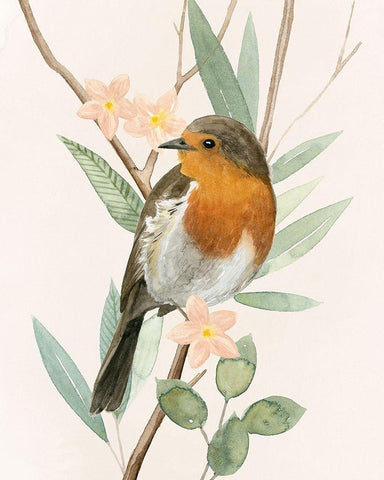 Tree Toppers IV White Modern Wood Framed Art Print with Double Matting by Popp, Grace