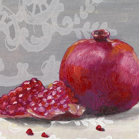 Lauras Harvest VI White Modern Wood Framed Art Print by Ludwig, Alicia