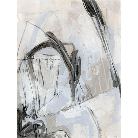 Neutral Boundary II Black Modern Wood Framed Art Print with Double Matting by Vess, June Erica