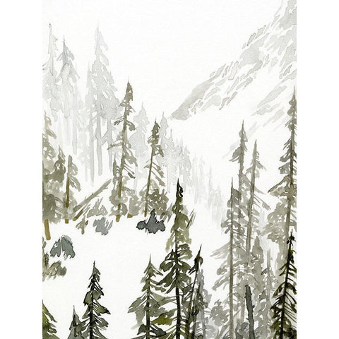 Continental Divide II Black Modern Wood Framed Art Print with Double Matting by Green, Jacob