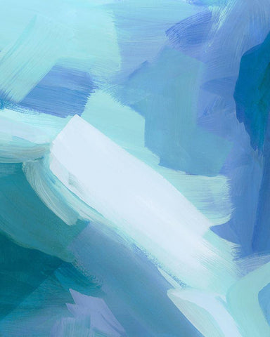 Lapis Pools II Black Ornate Wood Framed Art Print with Double Matting by Popp, Grace