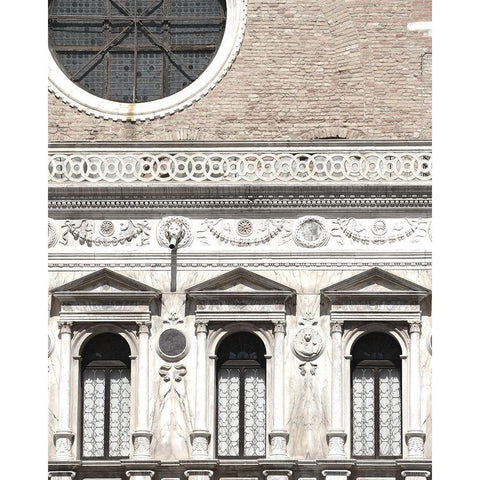 Venetian Facade Photos I Black Modern Wood Framed Art Print by Chandler, Sharon