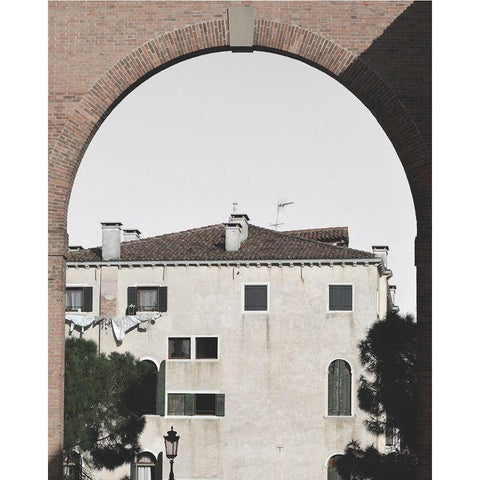 Venetian Facade Photos III Black Modern Wood Framed Art Print with Double Matting by Chandler, Sharon