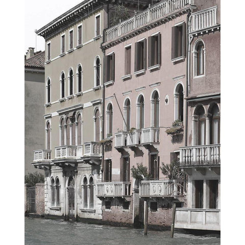 Venetian Facade Photos IV Black Modern Wood Framed Art Print by Chandler, Sharon