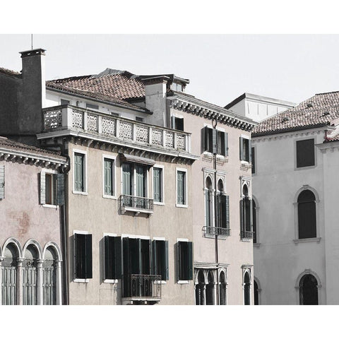 Venetian Facade Photos VIII Gold Ornate Wood Framed Art Print with Double Matting by Chandler, Sharon