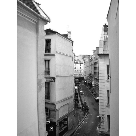 Parisian Stroll II White Modern Wood Framed Art Print by Chandler, Sharon