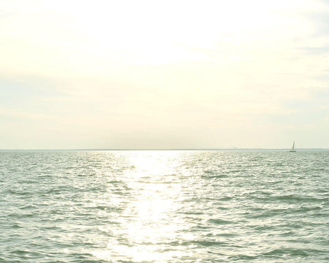 Uncharted II White Modern Wood Framed Art Print with Double Matting by Chandler, Sharon