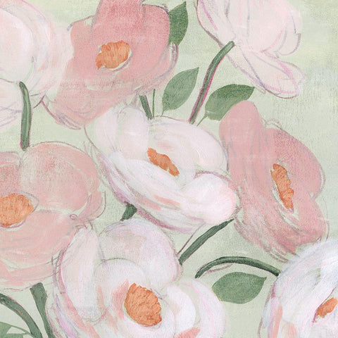 Flora Sketch II White Modern Wood Framed Art Print with Double Matting by Popp, Grace