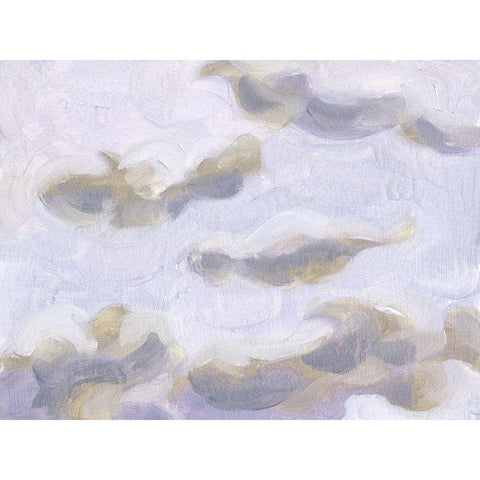 Violet Sky I White Modern Wood Framed Art Print by Wang, Melissa