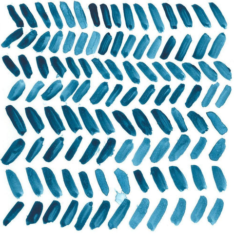 Liquid Motif I Black Modern Wood Framed Art Print with Double Matting by Vess, June Erica