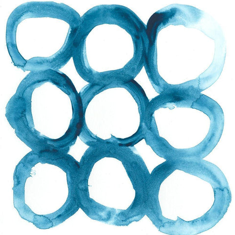 Liquid Motif III Gold Ornate Wood Framed Art Print with Double Matting by Vess, June Erica