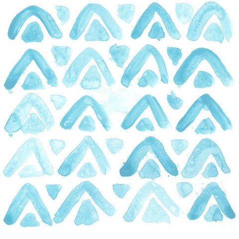 Liquid Motif VI White Modern Wood Framed Art Print with Double Matting by Vess, June Erica