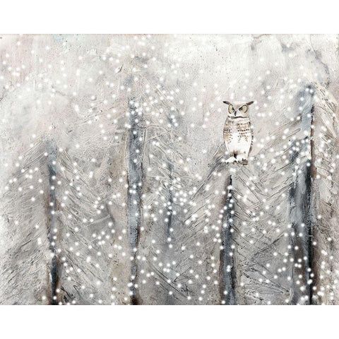 Snowy Habitat I Black Modern Wood Framed Art Print by Ludwig, Alicia