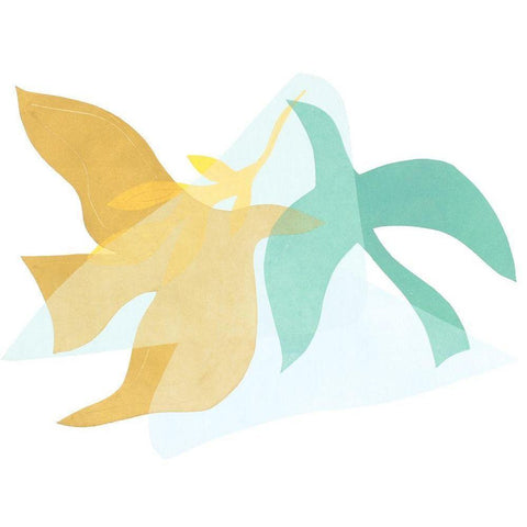 Peace Composition II Gold Ornate Wood Framed Art Print with Double Matting by Delamater, Rob