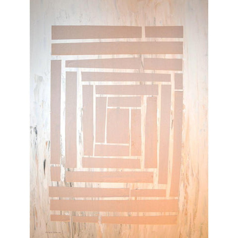 The Maze II White Modern Wood Framed Art Print by Avondet, Natalie