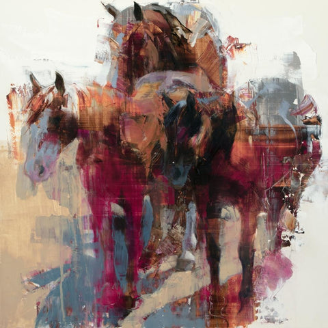 Three Stooges White Modern Wood Framed Art Print by Chapman, Julie T.