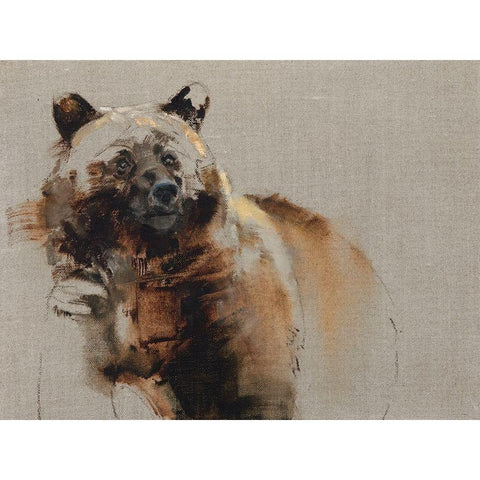 Berry Wary Black Modern Wood Framed Art Print with Double Matting by Chapman, Julie T.