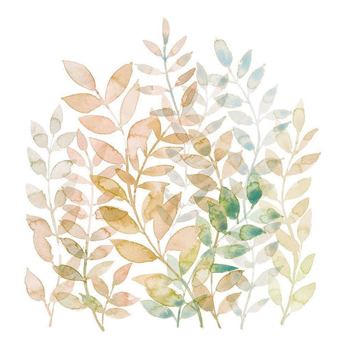 Entwined II White Modern Wood Framed Art Print with Double Matting by Popp, Grace