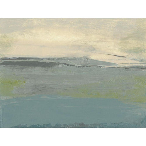 Milieu V Black Modern Wood Framed Art Print with Double Matting by Gordon, Sharon
