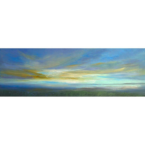 Kiss of Light II Black Modern Wood Framed Art Print by Finch, Sheila