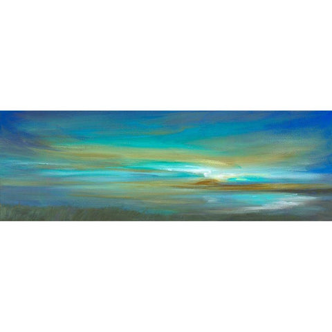 Kiss of Light III Black Modern Wood Framed Art Print with Double Matting by Finch, Sheila