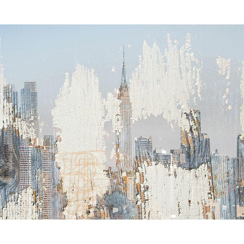 Textures of New York Gold Ornate Wood Framed Art Print with Double Matting by Orlov, Irena