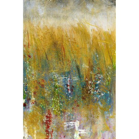 Field Impressions I Gold Ornate Wood Framed Art Print with Double Matting by Bramma, Lila