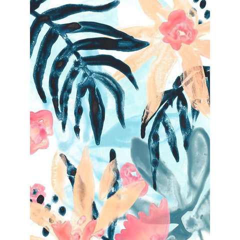 Island Intuition I Gold Ornate Wood Framed Art Print with Double Matting by Vess, June Erica