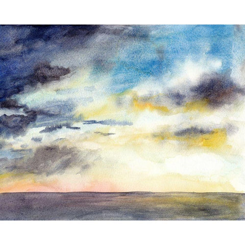 September Sky Studies I Black Modern Wood Framed Art Print by McCreery, Paul