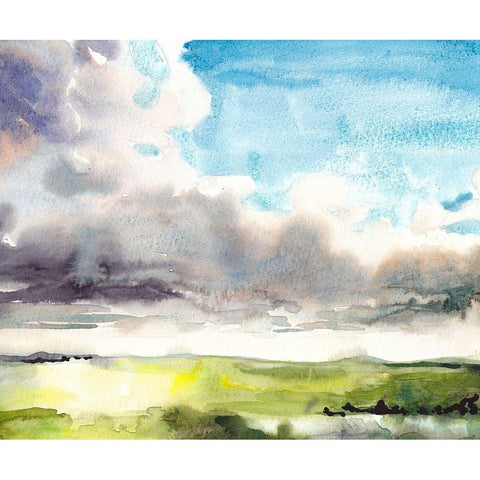 May Sky Studies IV Gold Ornate Wood Framed Art Print with Double Matting by McCreery, Paul