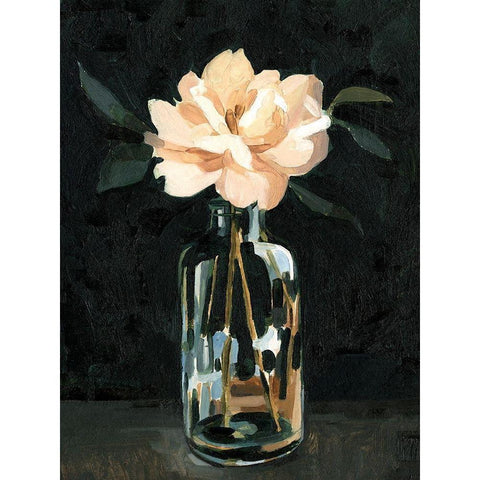 Dark Rose Arrangement I Gold Ornate Wood Framed Art Print with Double Matting by Caroline, Emma