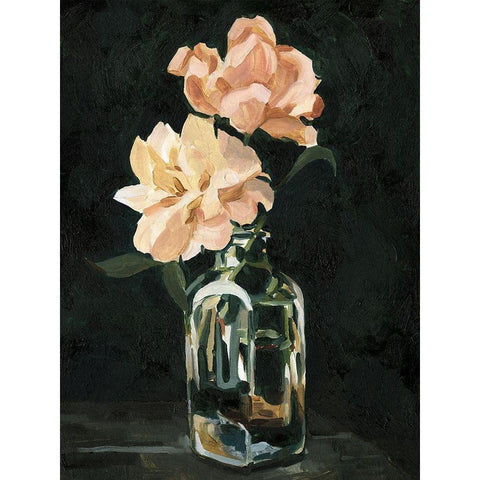 Dark Rose Arrangement II Black Modern Wood Framed Art Print by Caroline, Emma