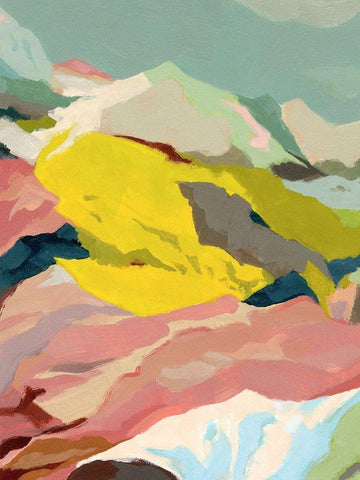 Candy Coast I White Modern Wood Framed Art Print with Double Matting by Green, Jacob