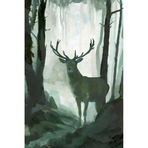 Elemental Animals I White Modern Wood Framed Art Print by Green, Jacob