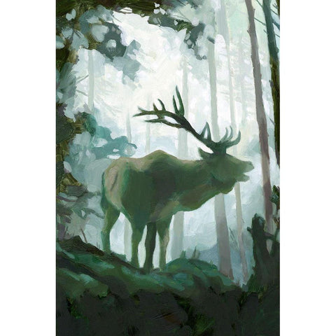 Elemental Animals II Gold Ornate Wood Framed Art Print with Double Matting by Green, Jacob