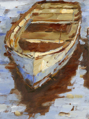 Warm Light II White Modern Wood Framed Art Print with Double Matting by Harper, Ethan