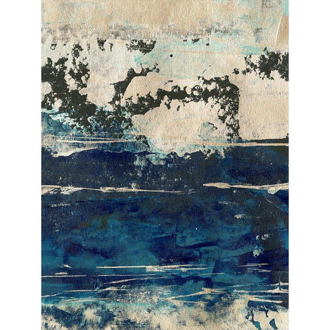 Silver Surf II White Modern Wood Framed Art Print by Harper, Ethan