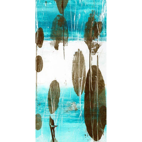 Cattails II Black Modern Wood Framed Art Print by Harper, Ethan