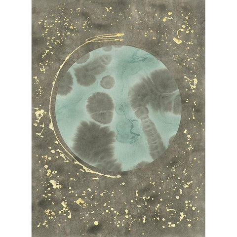 Seafoam Amoeba II Gold Ornate Wood Framed Art Print with Double Matting by Binder, Vanessa