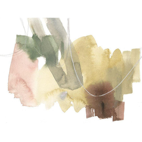 Warm Occurrences I Black Modern Wood Framed Art Print by Goldberger, Jennifer