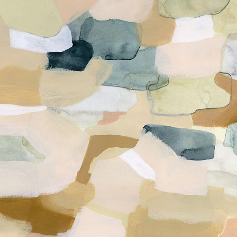 Wafer II White Modern Wood Framed Art Print by Popp, Grace