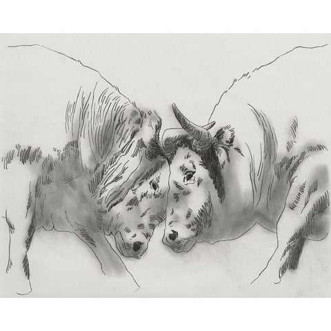 Dust Up I White Modern Wood Framed Art Print by Green, Jacob