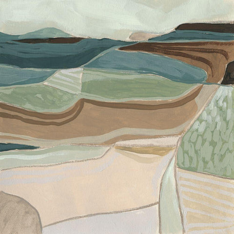 Idlewilde II Black Modern Wood Framed Art Print with Double Matting by Vess, June Erica