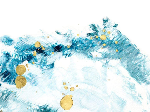 Tidal I White Modern Wood Framed Art Print with Double Matting by Harper, Ethan