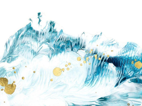 Tidal II White Modern Wood Framed Art Print with Double Matting by Harper, Ethan