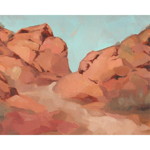 Red Rocks View I Black Modern Wood Framed Art Print by Green, Jacob